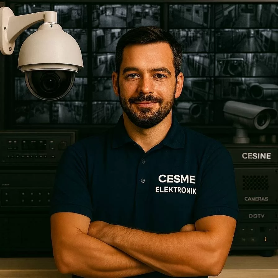 Çeşme Elektronik Servis güvenlik kamera sistemleri – CCTV kurulum ve izleme odasıyla profesyonel güvenlik çözümleri görseli